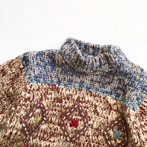 Catimini mock neck knit sweater EUC 6 months - Picture 2 of 5